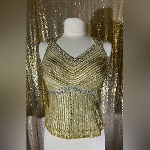 COPY - Vintage beaded and sequin top